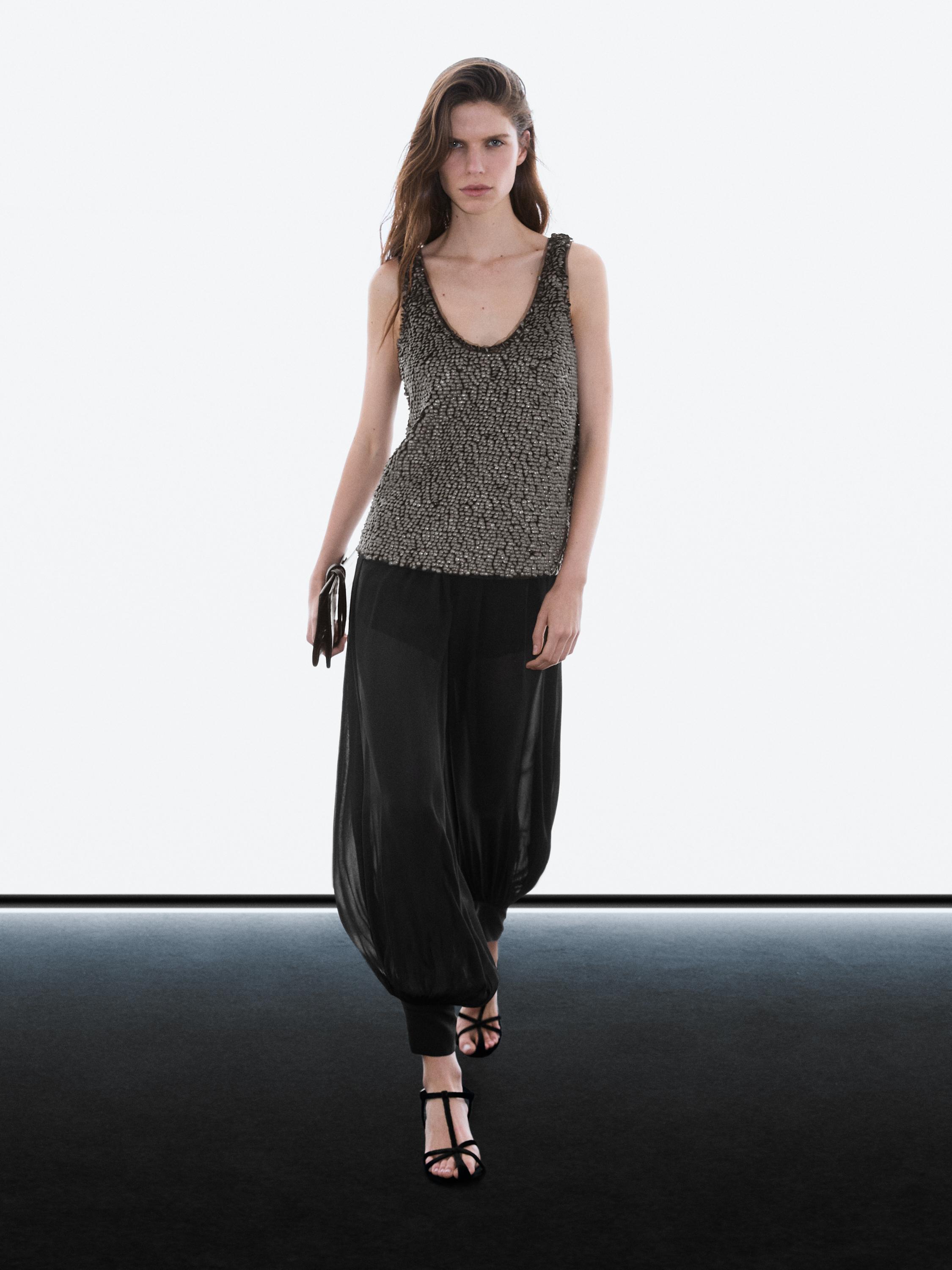 Débardeur perles fantaisie